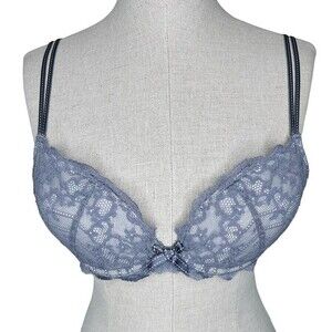Chantelle Rive Gauche Push Up Bra 34C * Underwire Padded Removable Pads Pushup